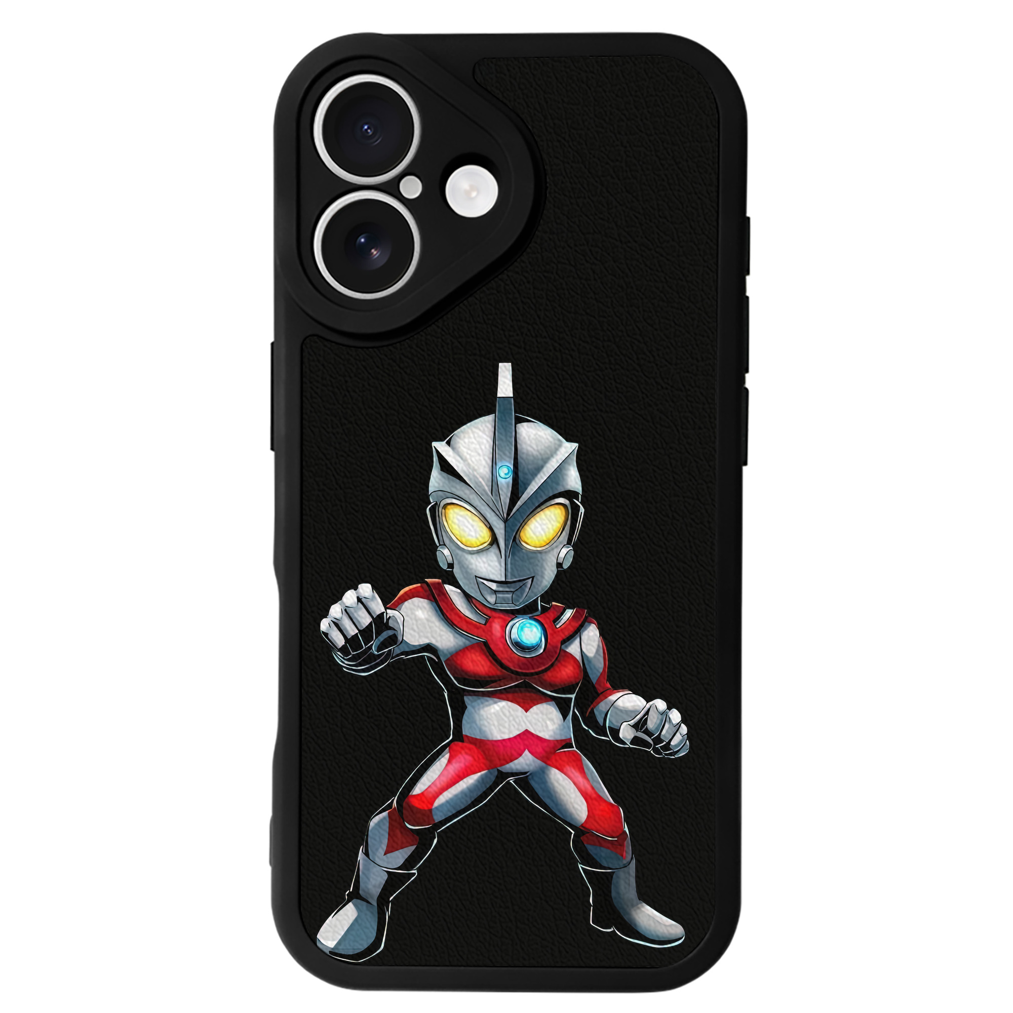 （画像用） ウルトラマン Ultraman 【iPhone 16シリーズ対応】シリコンスマホケース（レザー調） 材質：シリコン